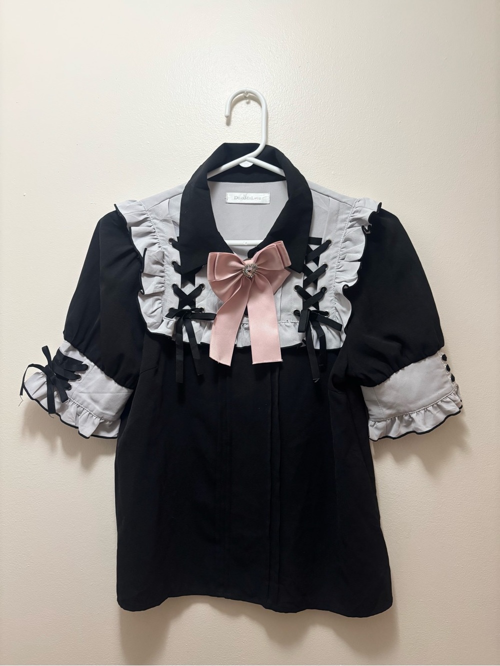 Dear My Love jirai kei Japanese fashion lolita alt alternative blouse corset bow